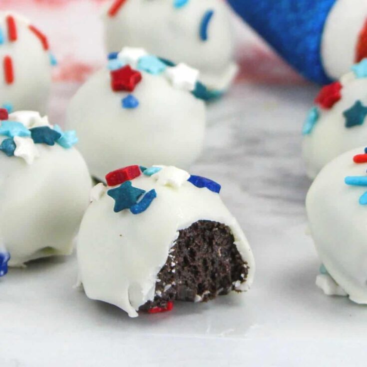Image for Patriotic Oreo Cookie Truffle Balls 
