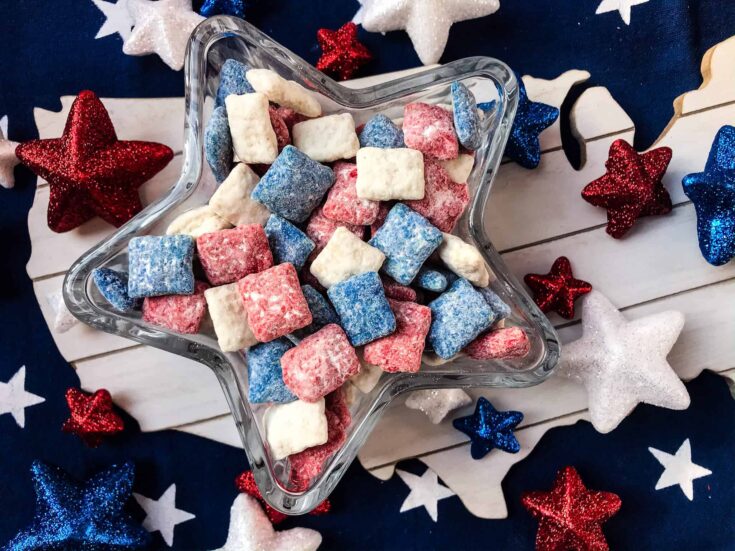 Image for Patriotic Red, White, and Blue Puppy Chow