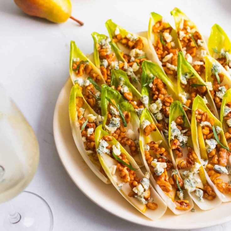 Image for Pear and Blue Cheese Endive Boats Appetizer