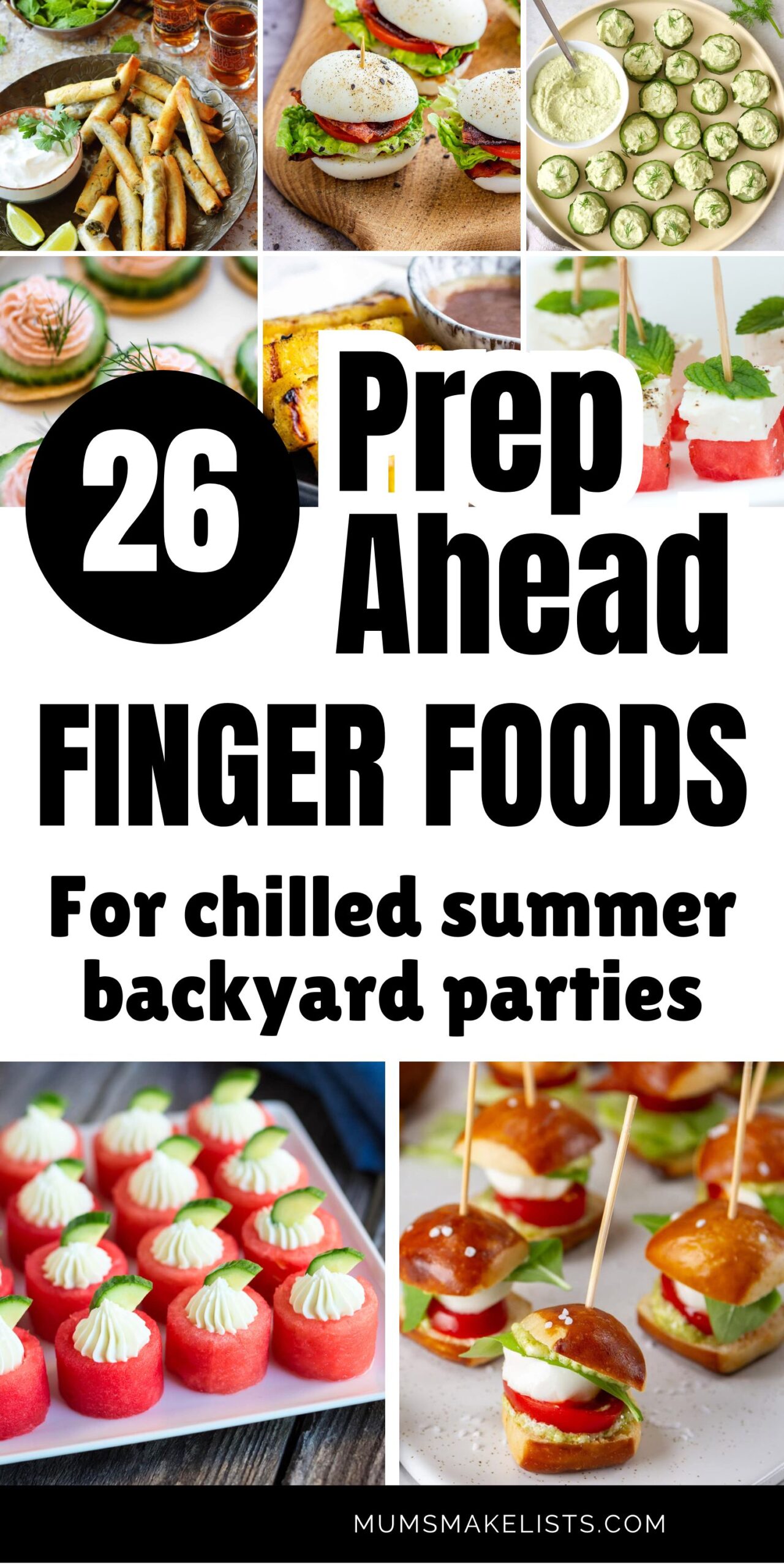 27 Cute Finger Food Ideas That Will Rock Your Summer Party 29
