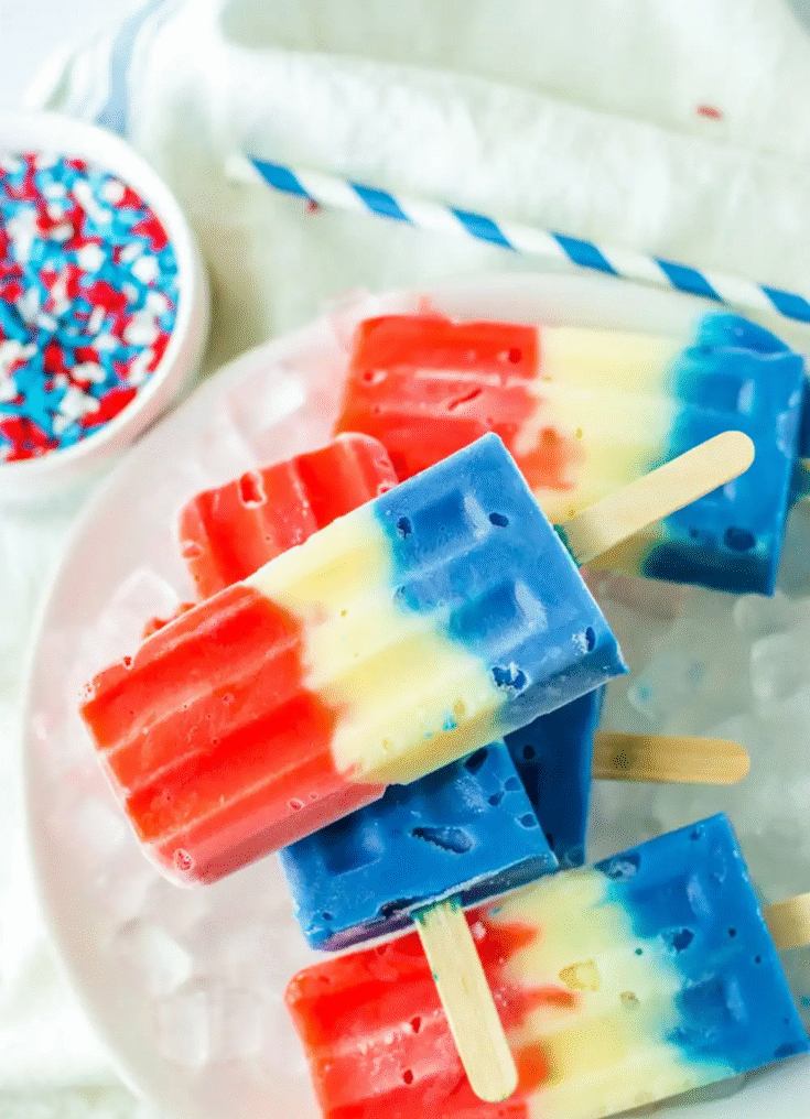 Image for Red White and Blue Pudding Pops 