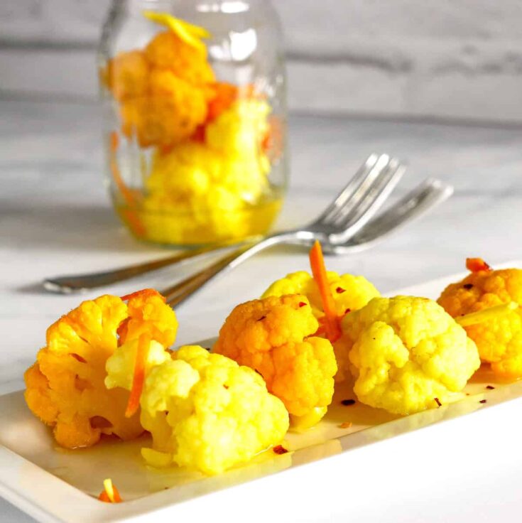 Image for Spicy Pickled Cauliflower | Craving Something Healthy
