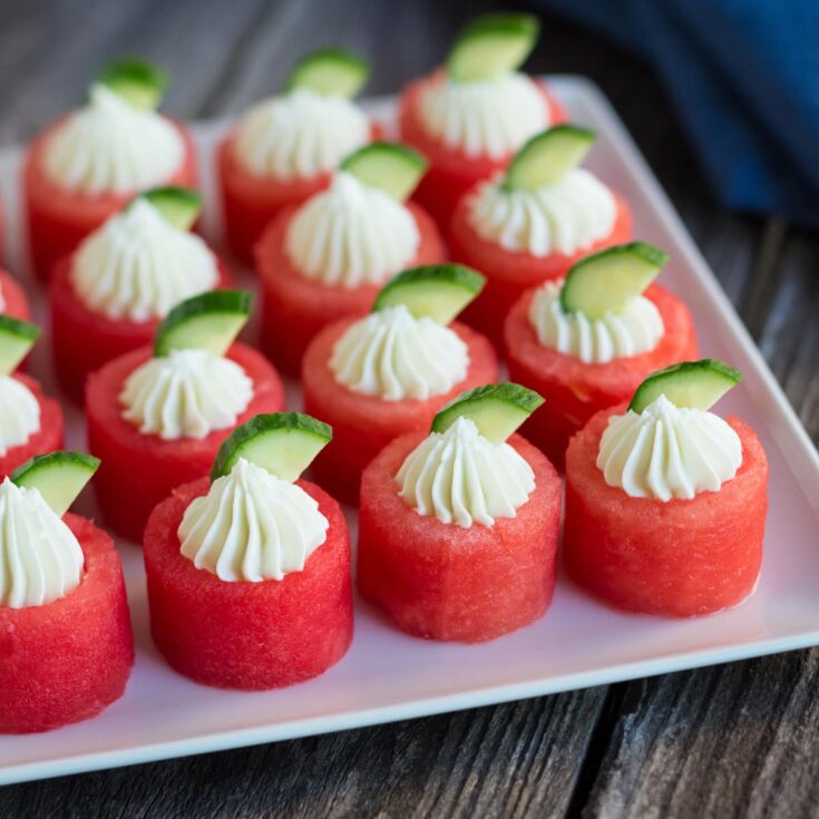 Image for Summer Watermelon Goat Cheese Appetizer