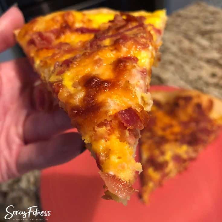 Image for School Breakfast Pizza – Quick Bacon, Egg & Cheese Recipe