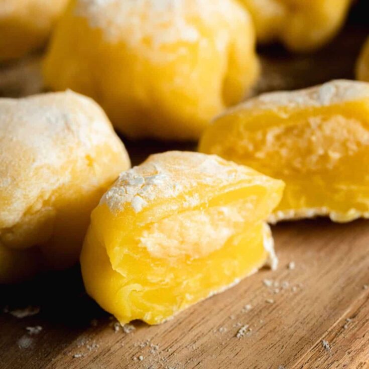 Image for Easy Mochi with Custard Filling Recipe (Daifuku)