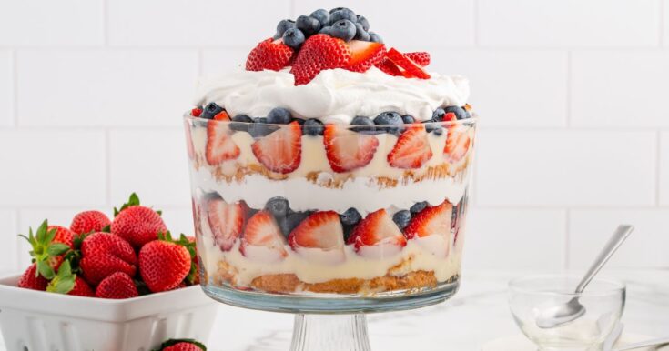 Image for A Red, White & Blue Showstopping Patriotic Trifle