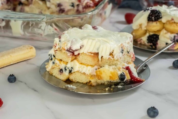 Image for No Bake Mixed Berry Tiramisu Recipe