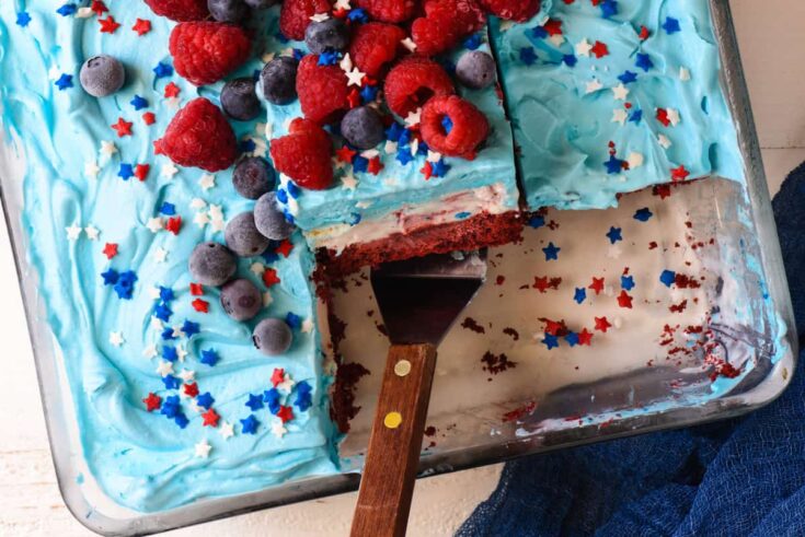 Image for Red White and Blue Ice Cream Cake - Foxes Love Lemons