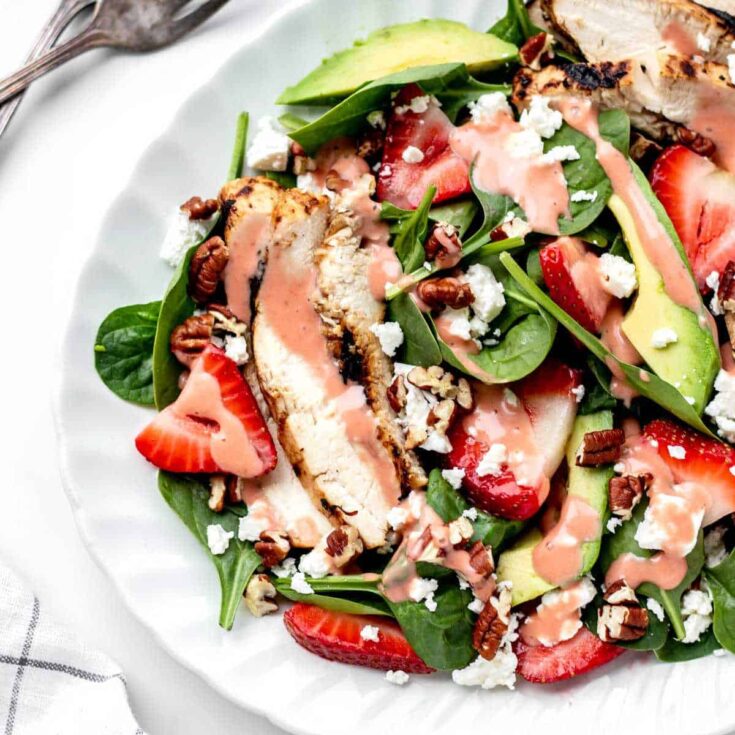 Image for Grilled Chicken Strawberry Salad with Balsamic Vinaigrette