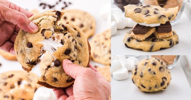 Image for S'mores Stuffed Cookies  Gooey, Chocolatey, and Irresistible!