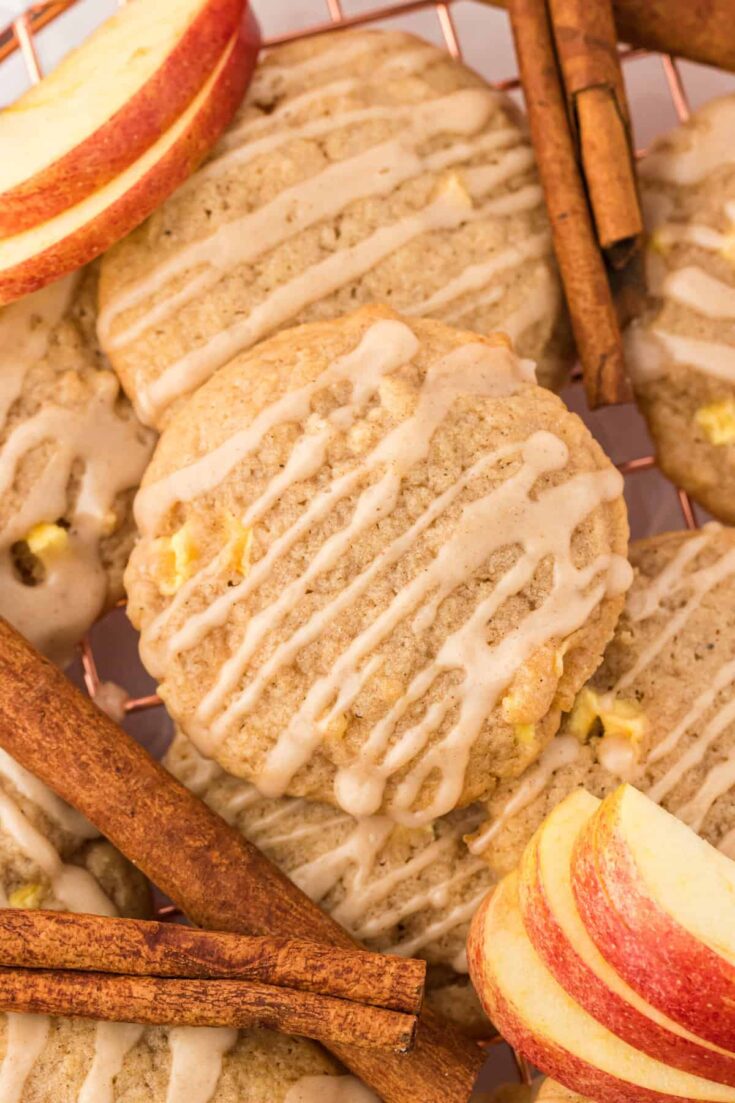 Image for Glazed Apple Cider Cookies -Soft And Chewy! (+video!)
