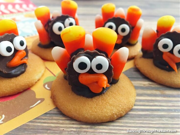 Image for No-Bake Candy Corn Turkey Cookies