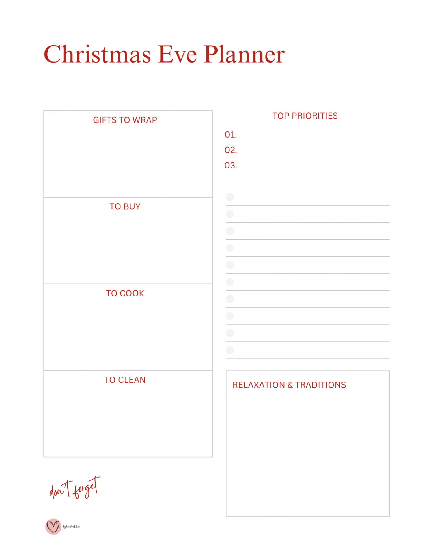 Christmas Planner – Free 38 Page Printable Planner To help you prep for Christmas 14