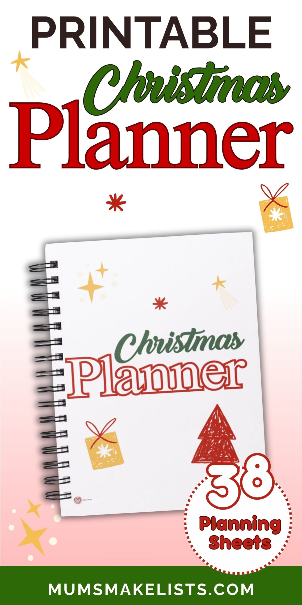 Christmas Planner – Free 38 Page Printable Planner To help you prep for Christmas 40