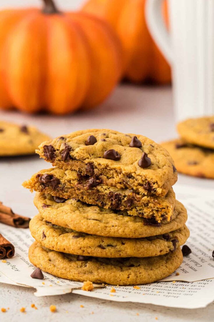 Image for Pumpkin Chocolate Chip Cookies (Soft + Chewy)