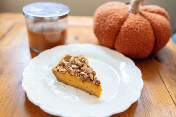 Image for Pecan Pie Pumpkin Cheesecake Recipe (with Homemade Pumpkin Butter)