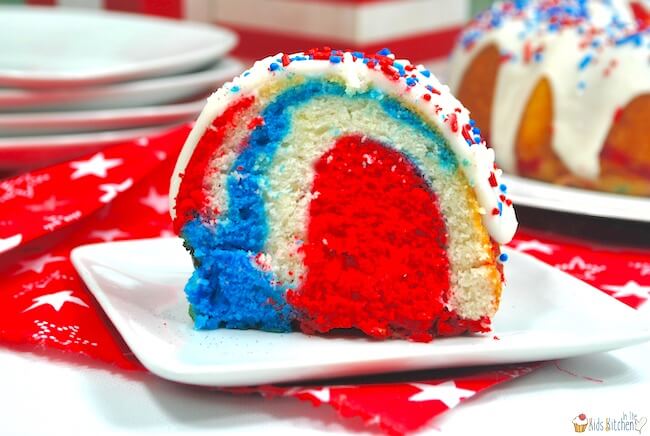 Image for Red White & Blue Swirl Bundt Cake