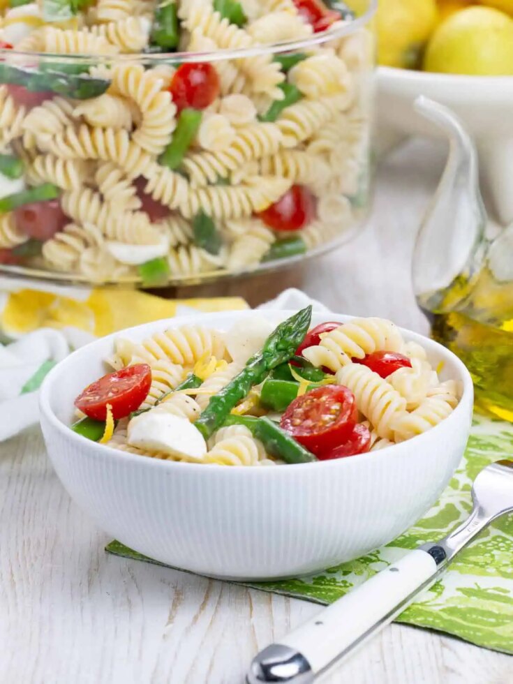 Image for Spring Pasta Salad with Asparagus (no mayo)