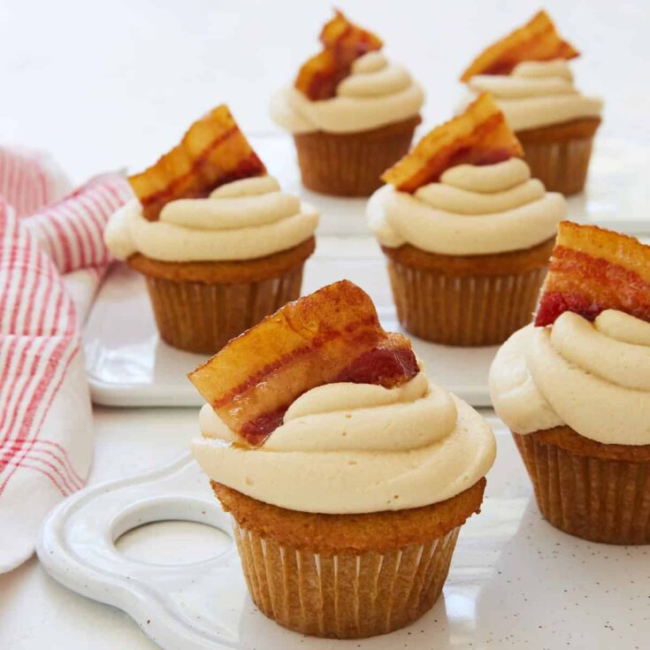 Image for Cupcakes with Maple Frosting and Candied Bacon