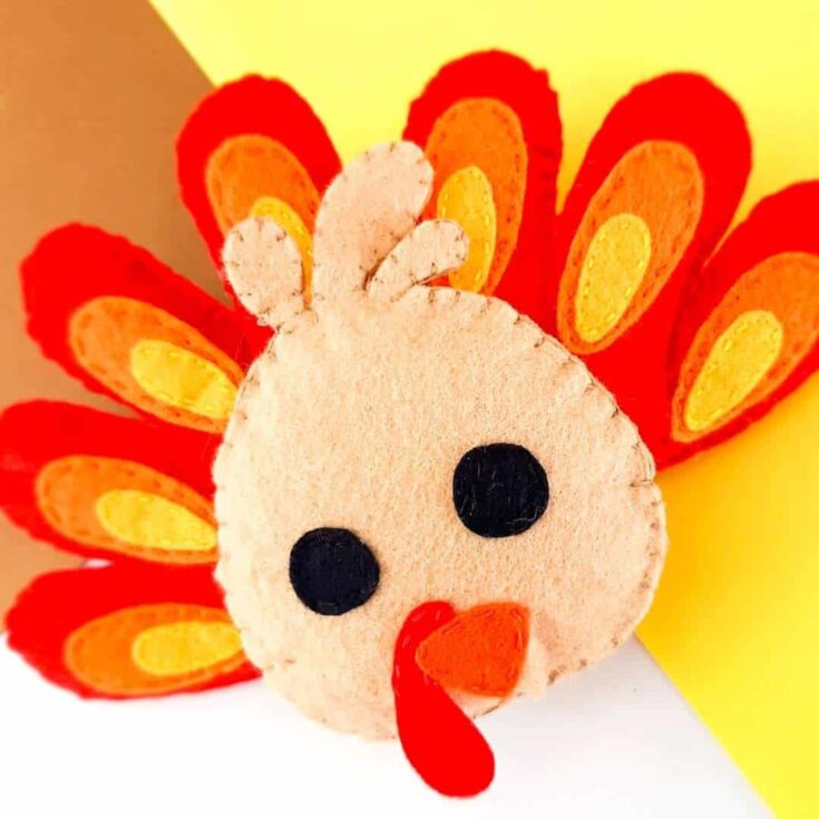 Image for Easy Felt Turkey Craft Pattern