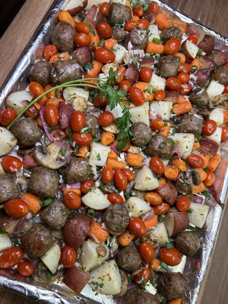 Image for Sausage and Potato Sheet Pan