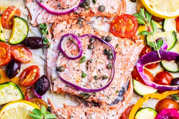 Image for One Pan Baked Mediterranean Salmon