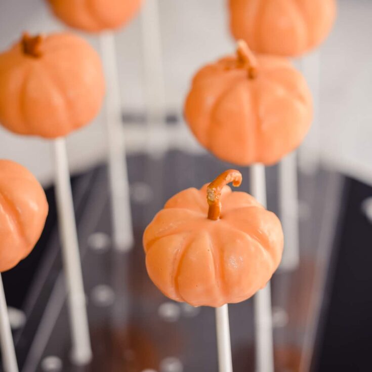 Image for Pumpkin Cake Pops Recipe (Vanilla or Pumpkin Spice)