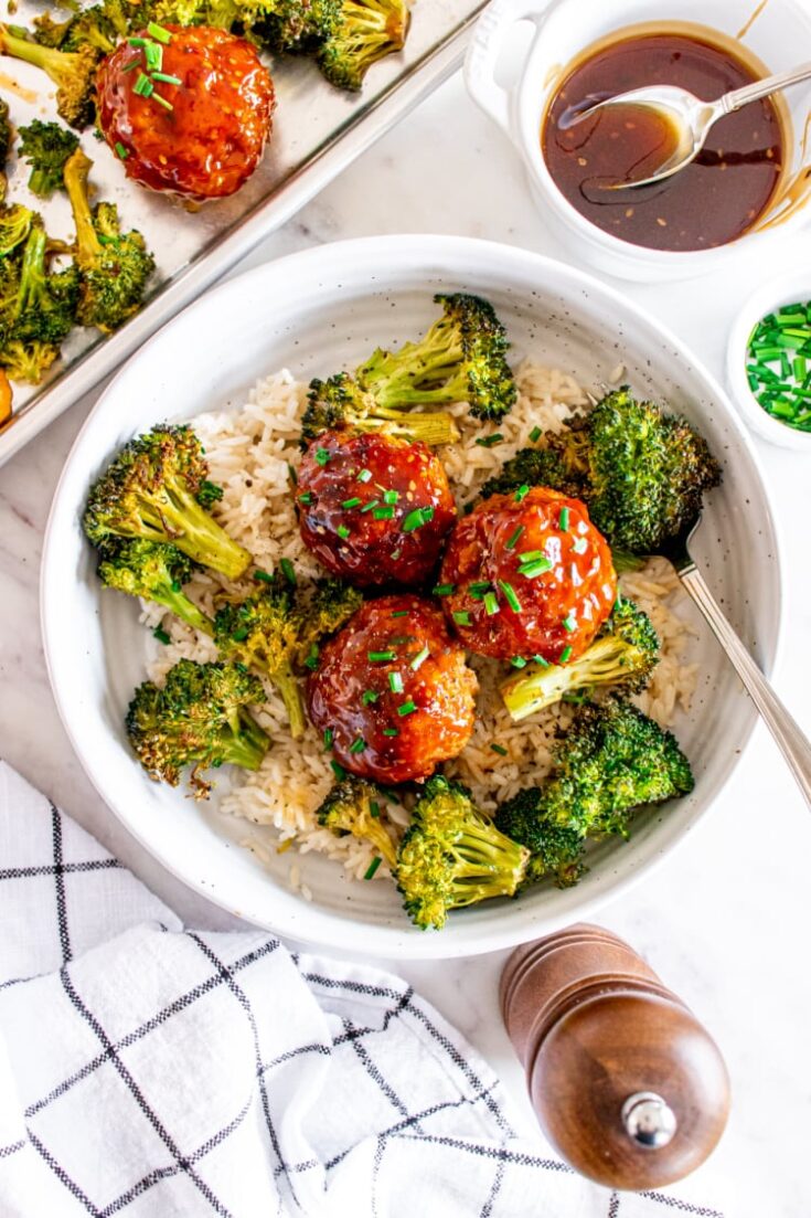 Image for Sheet Pan Teriyaki Chicken Meatballs