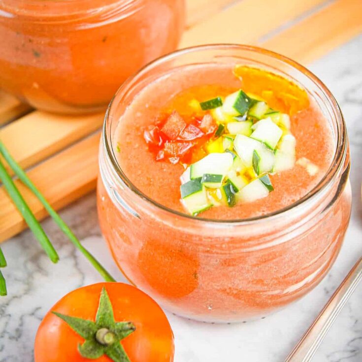 Image for Tomato Watermelon Gazpacho Soup