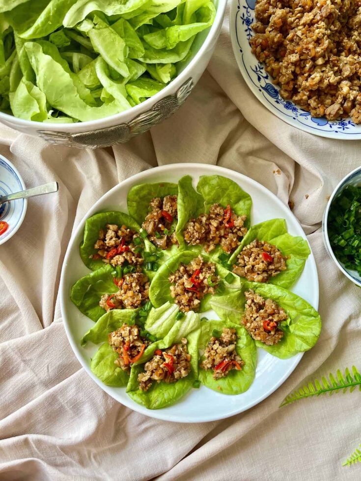 Image for Vietnamese Chicken Lettuce Wraps (25 min)