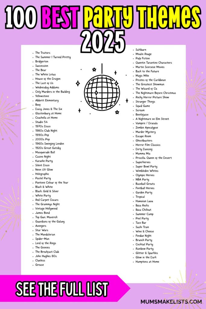 408 Party Themes That Go Way Beyond the Usual 7