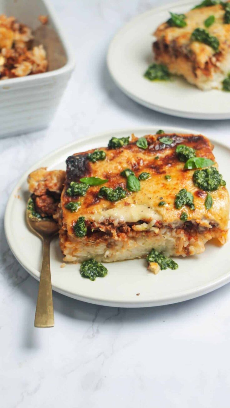 Image for Cheesy Bolognese Rice Bake