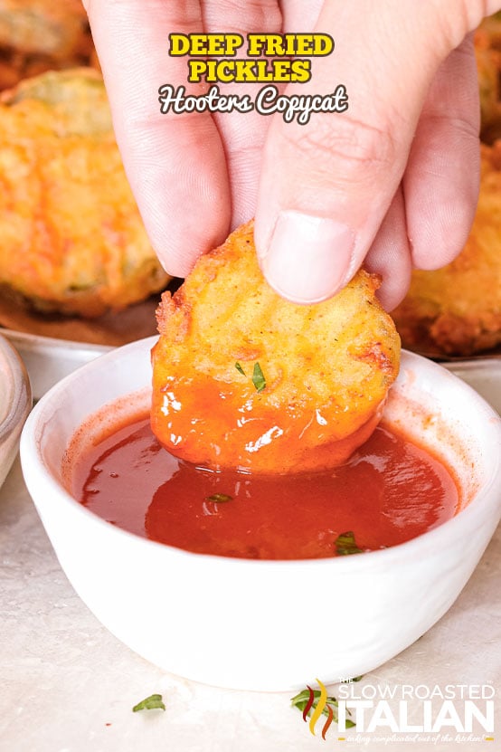 Image for Hooters Fried Pickles Copycat Recipe + Video!