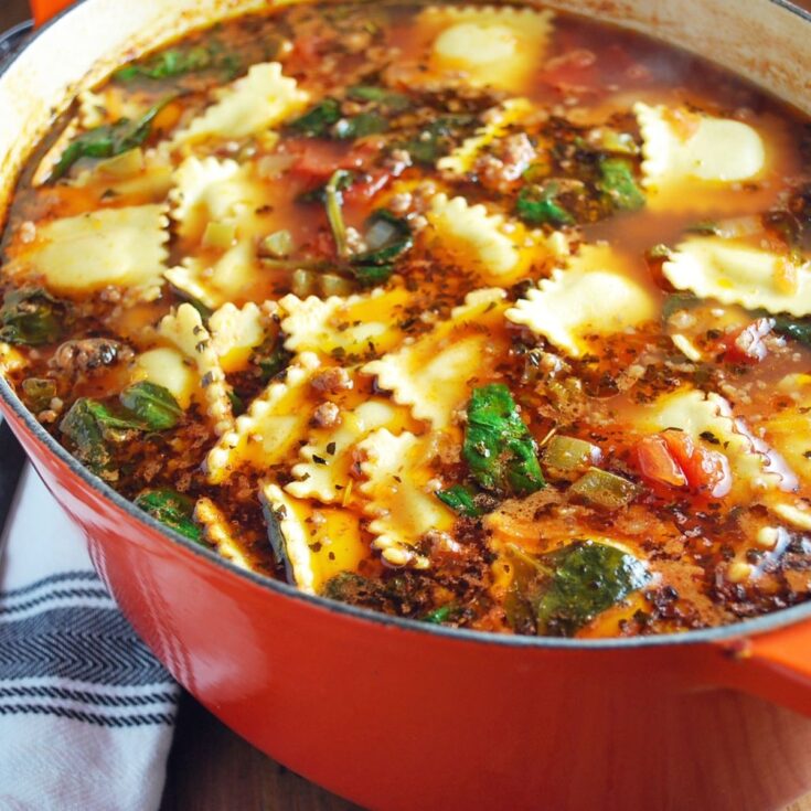 Image for Italian Sausage Soup with Ravioli