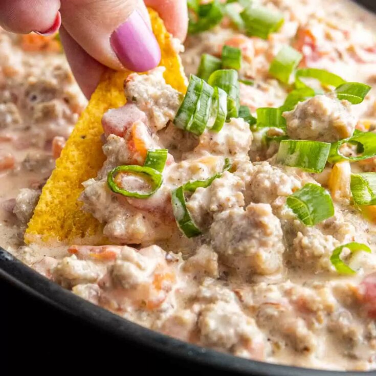 Image for Sausage Cream Cheese Dip – Only 3 Ingredients!