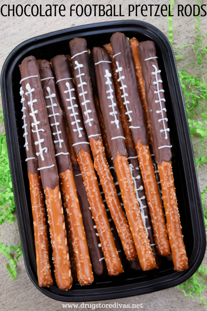 Image for Chocolate Football Pretzel Rods Recipe