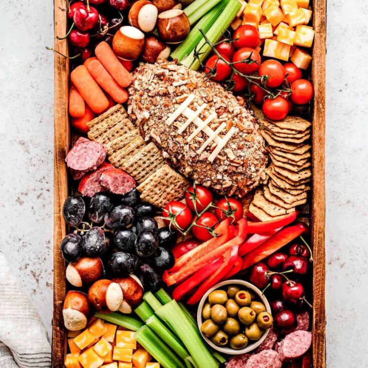 Image for Best Healthy Football Charcuterie Board for Game Day