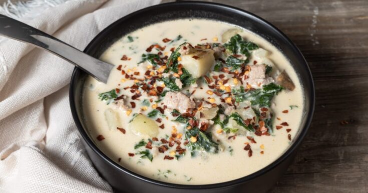 Image for Creamy Italian Sausage Soup with Potatoes and Kale