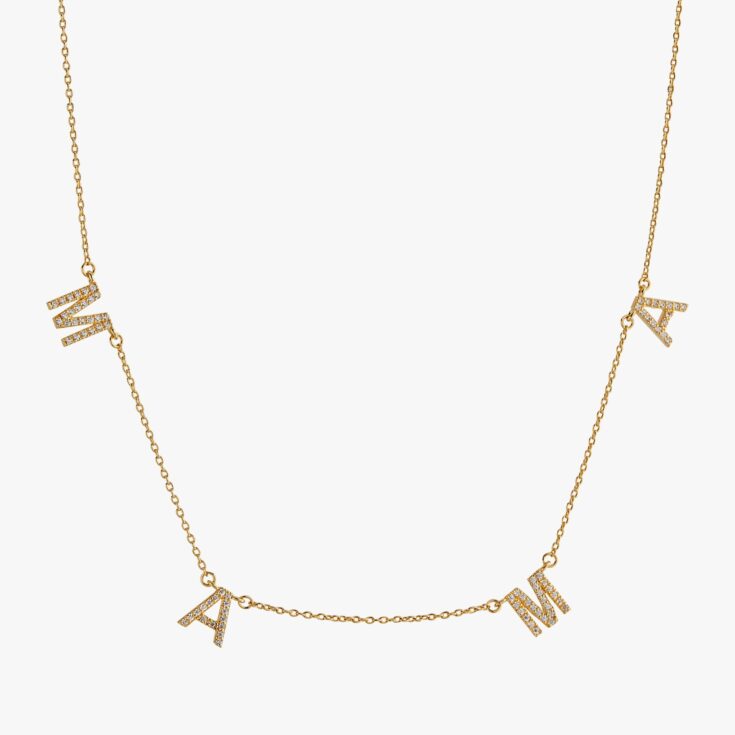 Image for Floating Pavé Mama Necklace