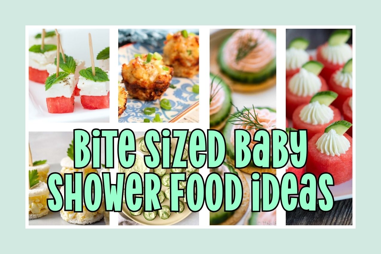 bite sized finger food ideas for summer baby showers