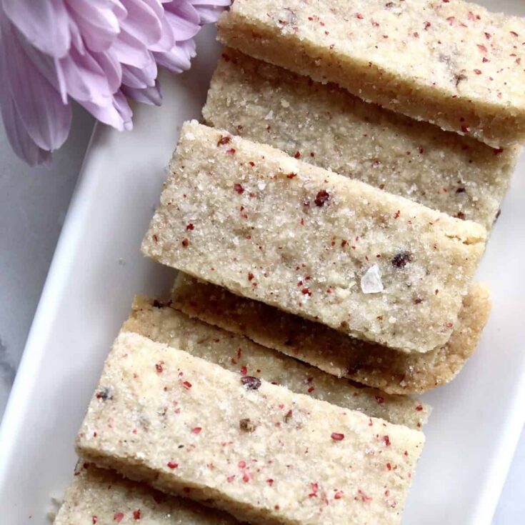 Image for pink peppercorn shortbread cookies