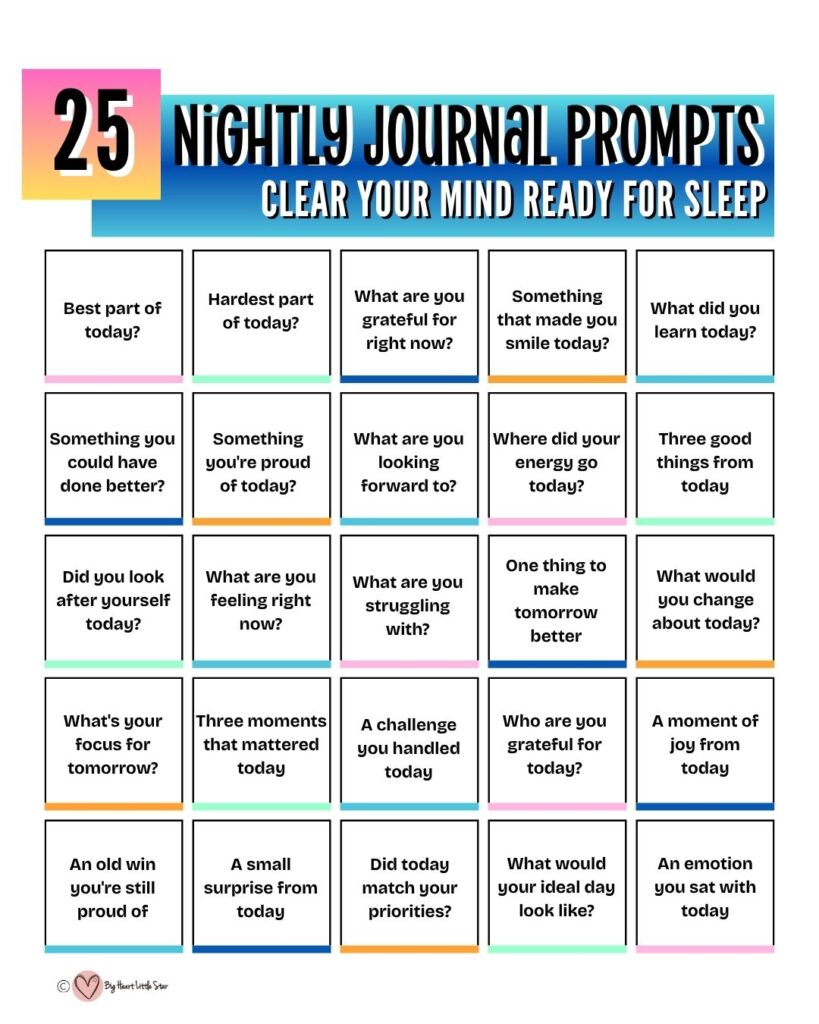 25 Nightly Journal Prompts To Clear Your Mind Before Sleep 2