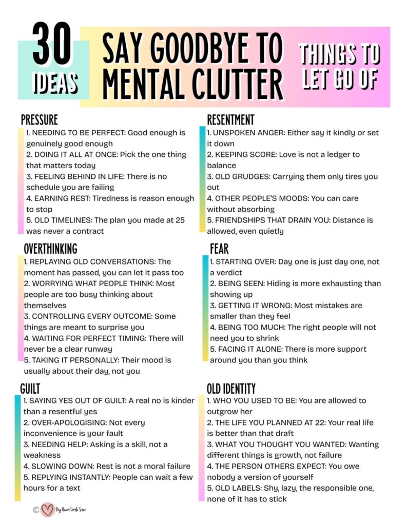 Things to Let Go Of: Say goodbye to mental clutter 2