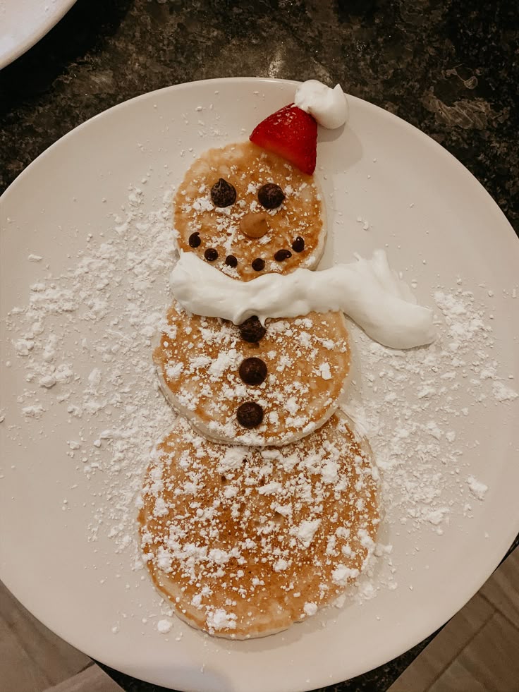Image for Snowman pancakes!