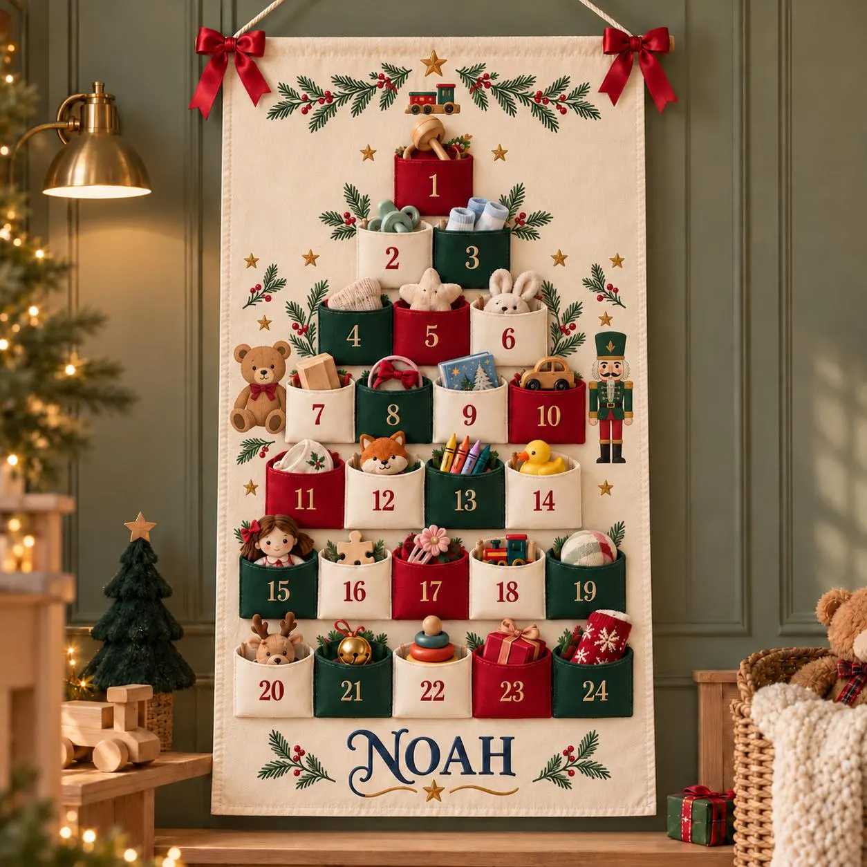 Best Fillable Advent Calendars for 2026: Reusable Picks for Every Home 3 Hanging Pocket Advent Calendar